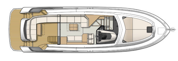 Beneteau Gran Turismo 50 Sport fly Главная Палуба