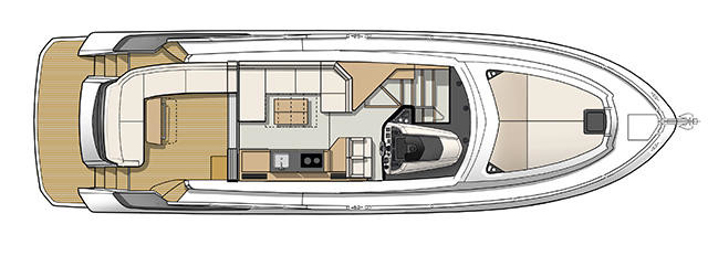 Beneteau Gran Turismo 50 Sport fly Главная Палуба (Опционально)
