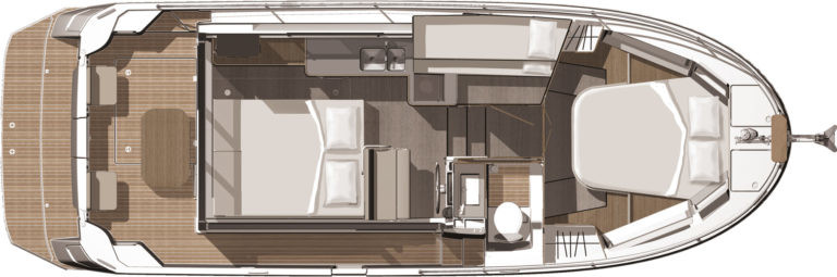 Beneteau Swift Trawler 30 Lower Deck
