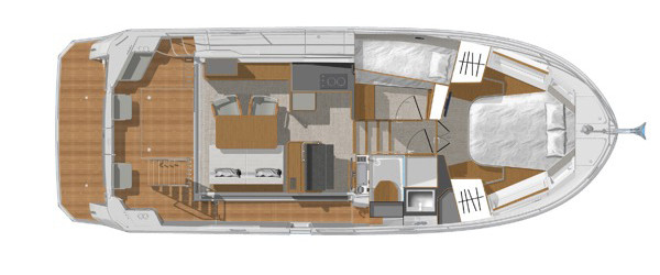 Beneteau Swift Trawler 35 Cubierta Inferior