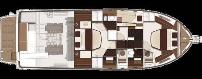 Beneteau Swift Trawler 50 Lower Deck