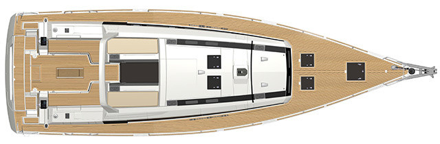 Beneteau Oceanis 55.1 Außenplan
