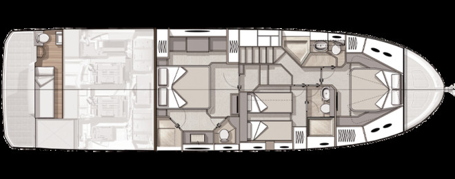 Beneteau Monte Carlo 6 Нижняя Палуба