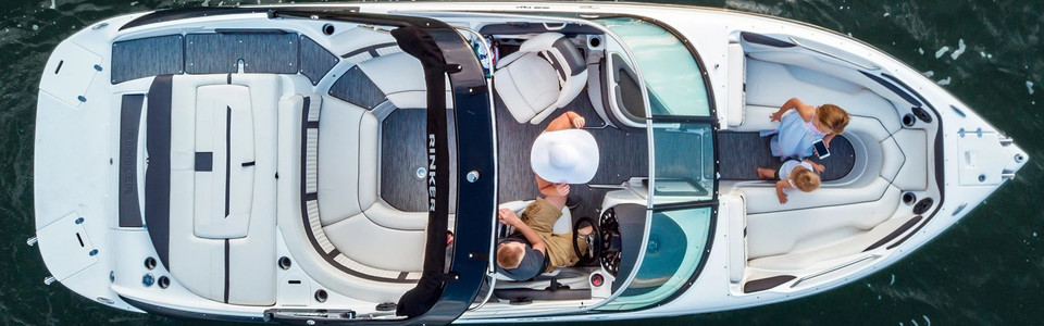 Rinker 26QX Sterndrive Вид Сверху