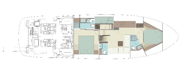 Riva 56 Rivale Нижняя Палуба (Опционально)