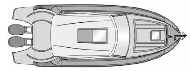 Rodman Spirit 31 Hardtop Outboard Exterior Plan