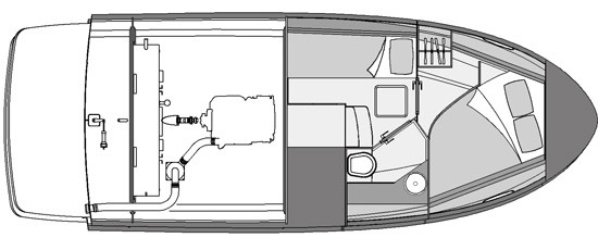 Rodman Spirit 31 Нижняя Палуба