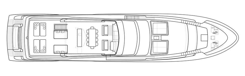 Sanlorenzo SL 118 Flybridge Deck