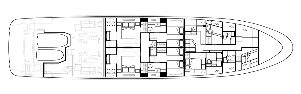 Sanlorenzo SD 112 Unterdeck (Ausführung B)