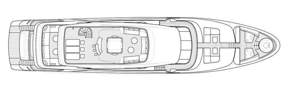 Sanlorenzo SD 126 Flybridge Deck (Versione B)