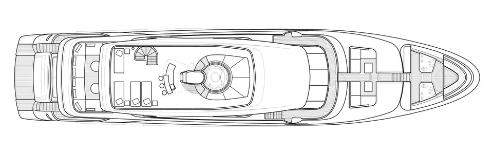 Sanlorenzo SD 126 Flybridge Deck (Versione A)