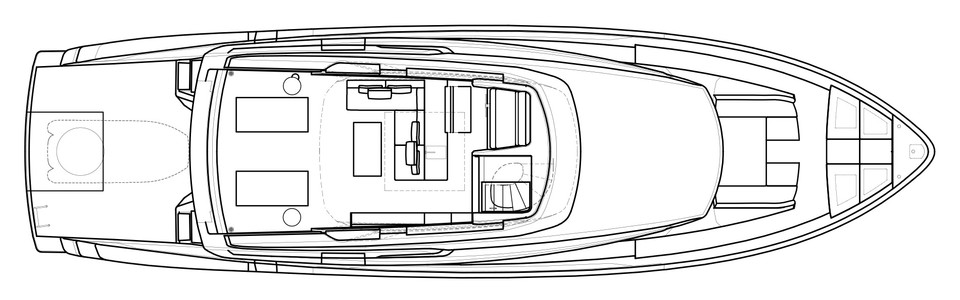 Sanlorenzo SX 76 Flybridge Deck (Version Lissoni)