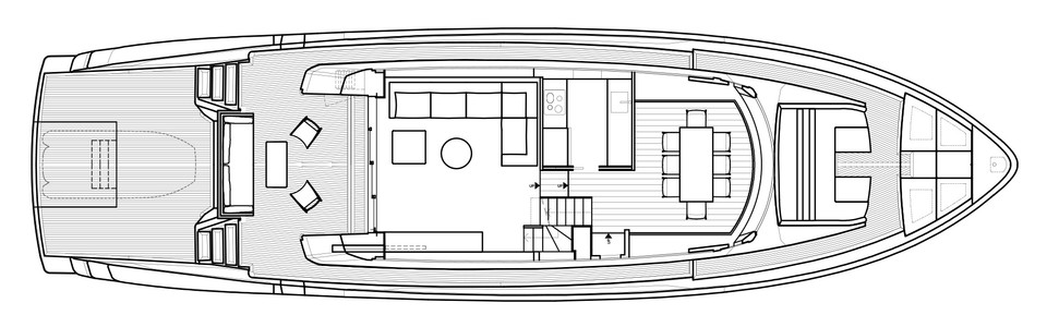 Sanlorenzo SX 76 Ponte Principale (Versione A)