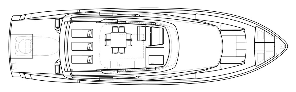 Sanlorenzo SX 76 Flybridge Deck (Version A)