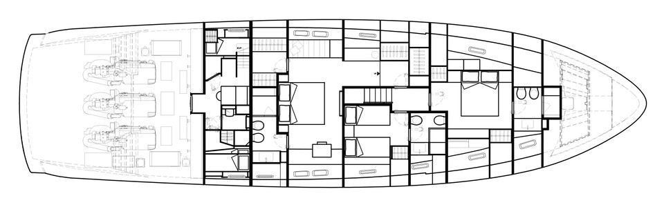 Sanlorenzo 88 SX Pont Inférieur (Version B BIS)