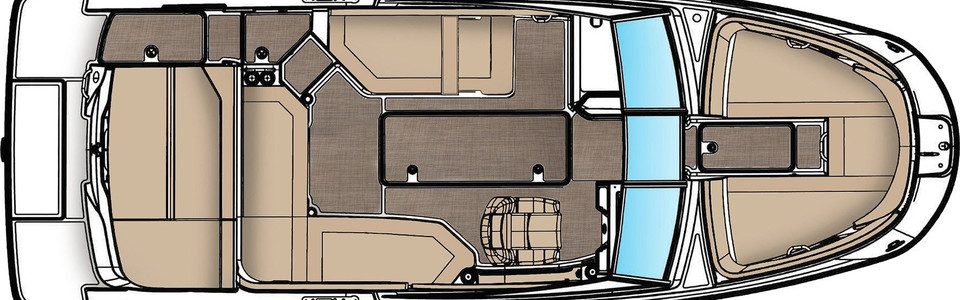 Sea Ray SPX 230 Главная Палуба (Опционально)