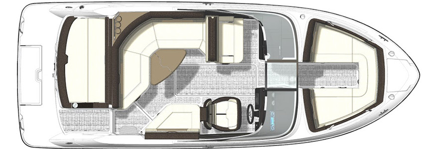 Sea Ray 230 SLX Exterior Plan