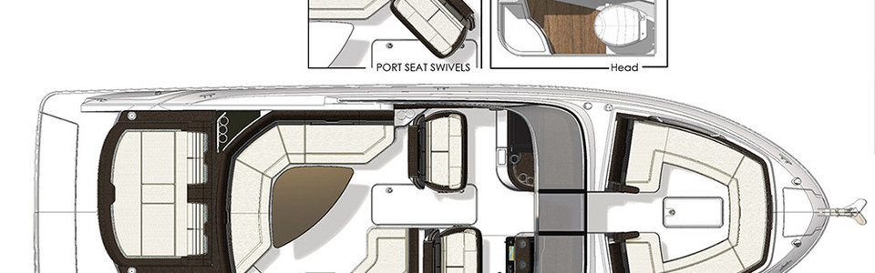 Sea Ray SLX 310 Hauptdeck