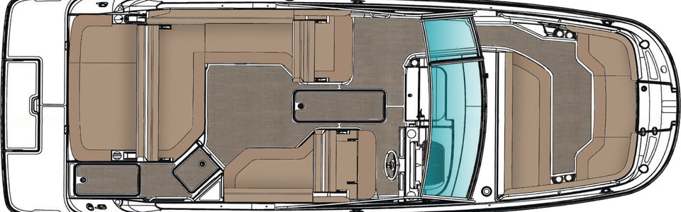 Sea Ray 250 SDX Exterior Plan