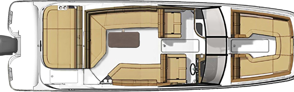 Sea Ray 270 SDX OB Exterior Plan