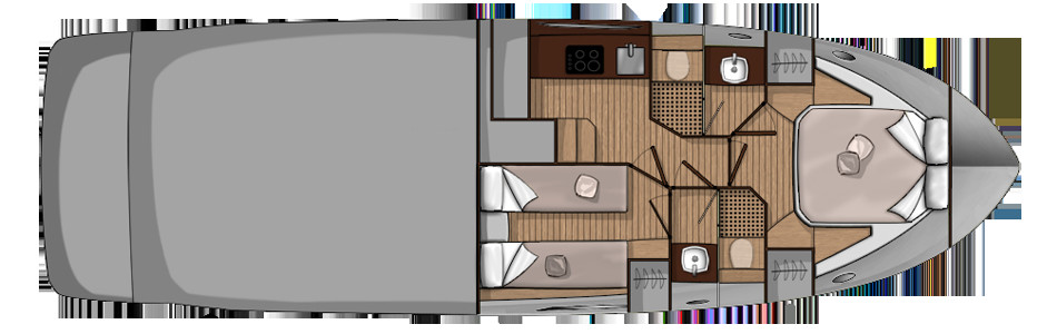 Sessa C 42 Lower Deck