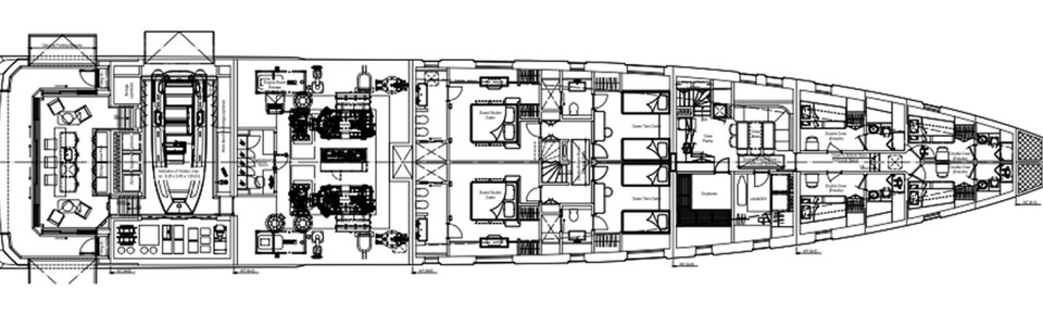 Sunseeker OCEAN CLUB 50 Unterdeck