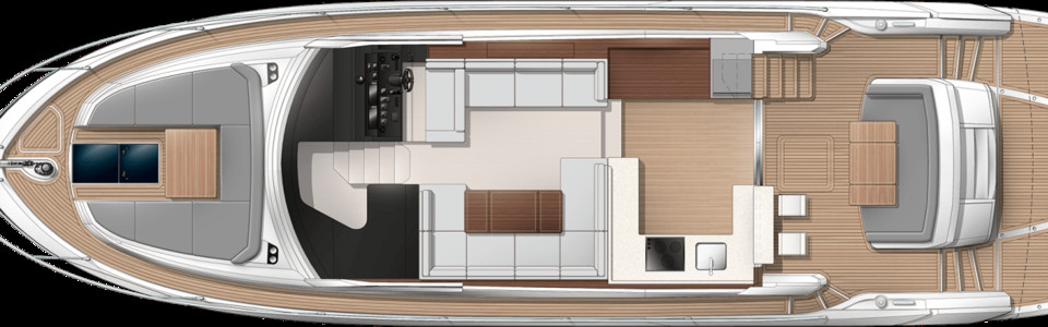 Sunseeker Manhattan 52 Главная Палуба