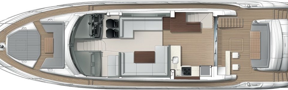 Sunseeker Manhattan 66 Main Deck