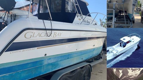 Glacier bay isle runner blue hull 2670