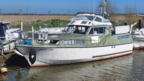 Van de stadt custom 32 steel yacht