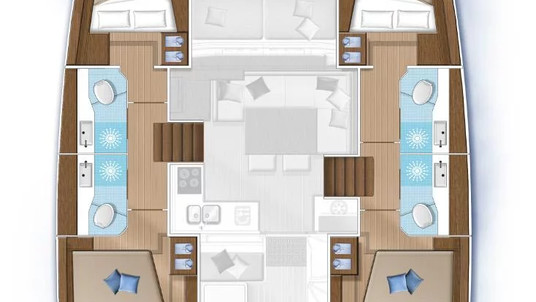 Lagoon 40 - 4 + 2 cab