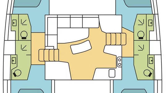 Lagoon 42 - 4 + 2 cab.