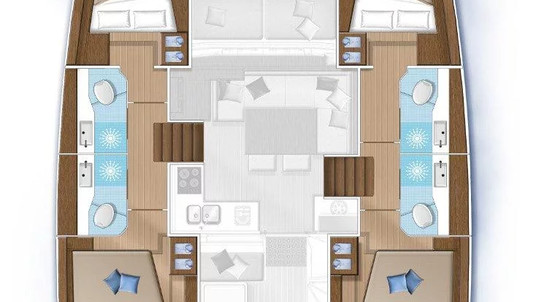 Lagoon 40 - 4 + 2 cab