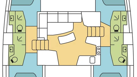 Lagoon 42 - 4 + 2 cab.