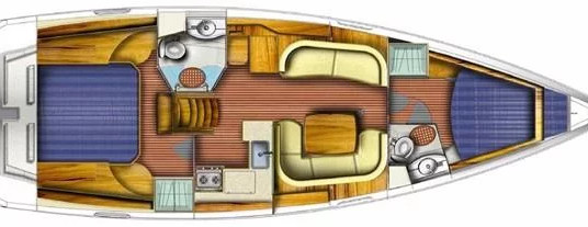 Sun Odyssey 42 DS - 2 cab.