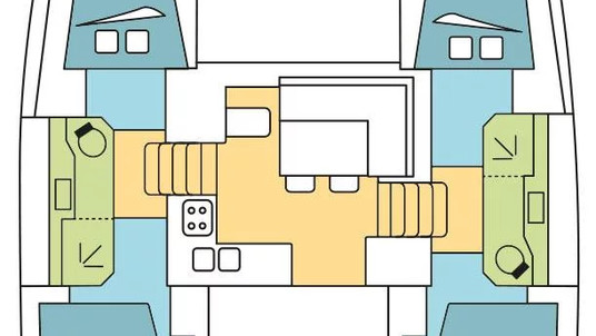 Lagoon 40 - 4 + 2 cab