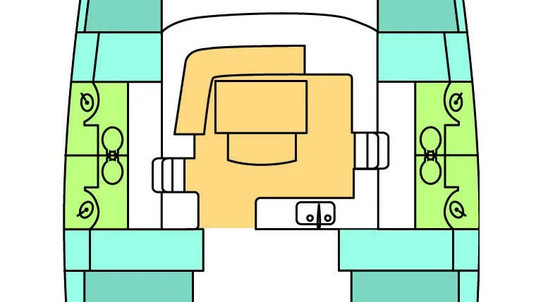 Lagoon 440 - 4 + 2 cab.