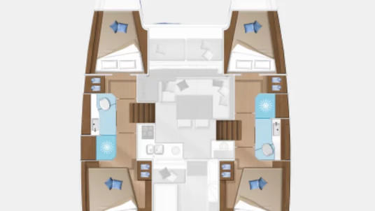 Lagoon 40 - 4 + 1 cab.