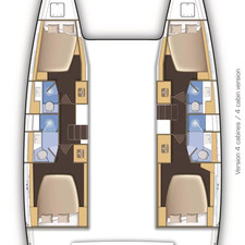 Lagoon 42 - 4 + 2 cab.