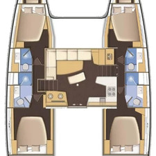 Lagoon 42 - 4 + 2 cab.