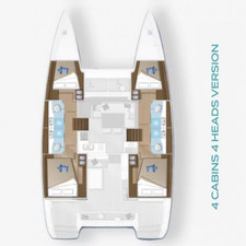 Lagoon 40 - 4 + 2 cab