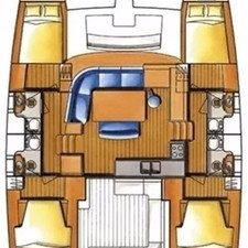 Lagoon 400 - 4 + 2 cab.