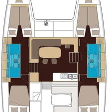 Lagoon 400 - 4 + 2 cab.