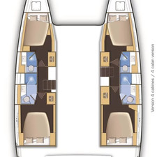 Lagoon 42 - 4 + 2 cab.