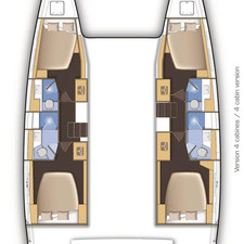 Lagoon 42 - 4 + 2 cab.