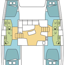 Lagoon 42 - 4 + 2 cab.