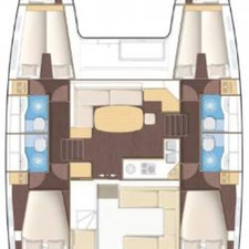 Lagoon 450 - 4 + 2 cab.