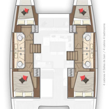 Lagoon 40 - 4 + 2 cab