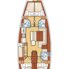 Oceanis 50 - 5 + 1 cab.