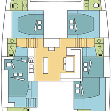 Lagoon 52 - 6 + 2 cab.